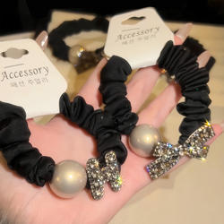 2026 New Style Rhinestone Hair Tie for Women, High Elasticity Ponytail Hair Rope, Luxurious Adult Hair Accessory