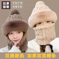 Pullover Hat and Neck Warmer Combo for Women, 2025 New Winter Versatile Windproof Neck Protector for Electric Bike Riding, Keeps Warm