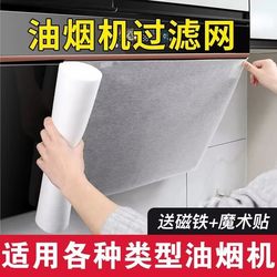 No-Clean Range Hood Oil-Absorbing Paper Filter Membrane Range Hood Kitchen Anti-Oil Smoke Sticker Filter Net Oil-Proof Cover