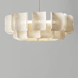 Wabi-Sabi Style Living Room Chandelier, French Light Luxury 2023 New Model, Dining Room Bedroom Designer Full Spectrum Cream Style Lamp