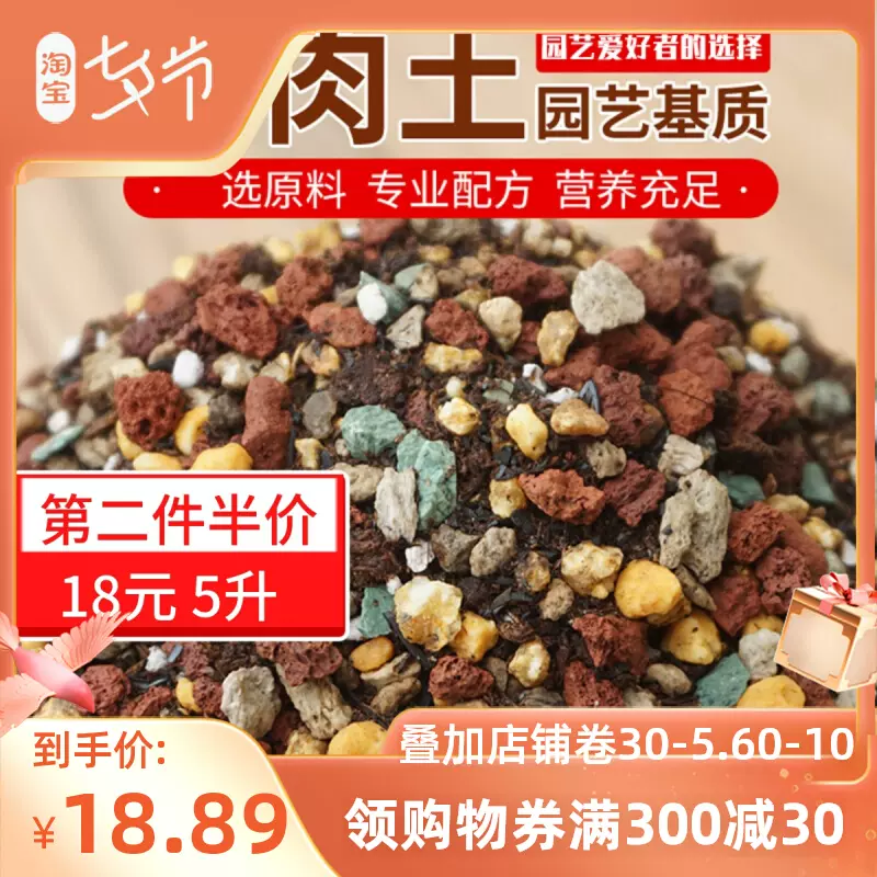 多肉植物盆栽专用土园艺养花土颗粒土壤家用十二卷植物