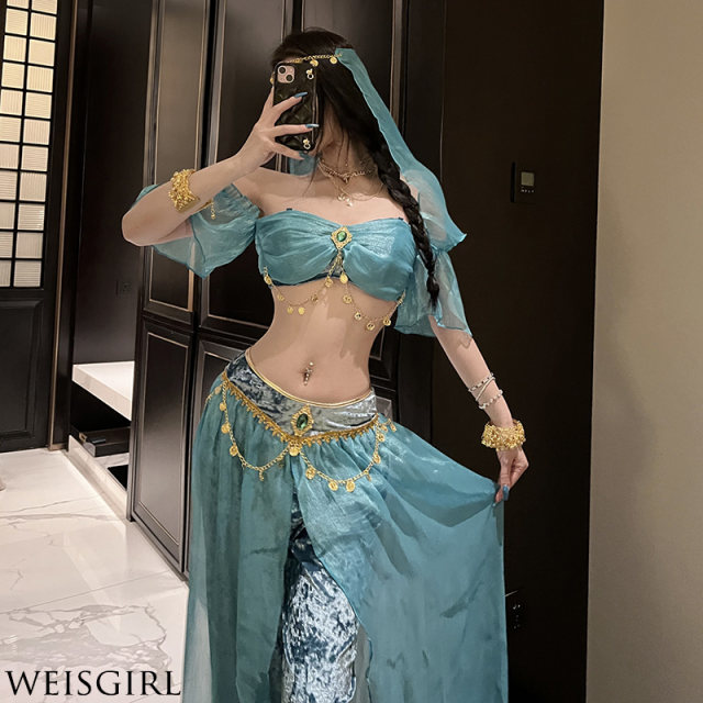 weisgirl sexy Greek goddess exotic Western Cleopatra Indian dancer Dunhuang dancer costume