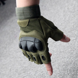 Tactical Gloves for Men, Special Forces, Outdoor, Cut-Resistant, Stab-Resistant, Combat, Black Hawk, Summer, Half-Finger, Fitness, Sports