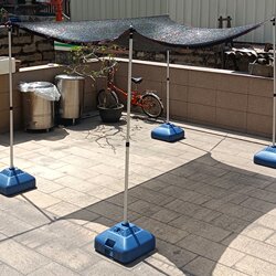 Courtyard Sunshade Net Support Pole, Terrace Car Sunshade Net Fixing Pole, Rooftop Sunshade Net Telescopic Pole, Plant Support Pole