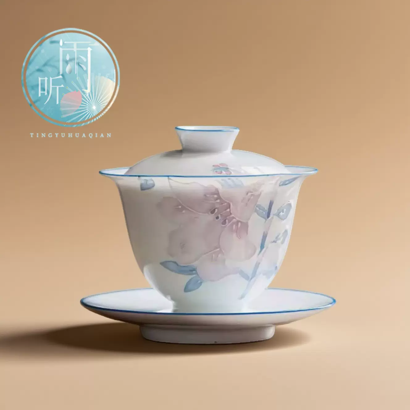 新品 手作り陶磁器 蓋碗セット 幸福童子絵付け Amazon.co.jp: vonghome 蓋碗 茶杯 茶碗 セラミック蓋碗140ml 草木灰釉