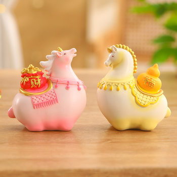 
Tang Sancai Little Fat Horse Tourism Cultural and Creative Gifts Souvenirs Home Desktop Decoration Resin Small Ornaments Creative Gifts