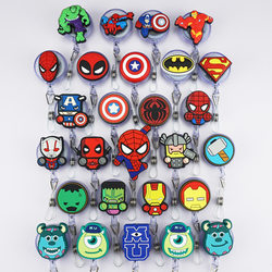 Employee Badge Transparent Name Tag Cartoon Work Id Badge Holder Doctor Nurse Retractable Buckle Badge Holder