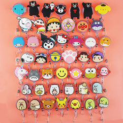 Employee Badge Transparent Name Tag Cartoon Work Id Badge Holder Doctor Nurse Retractable Buckle Badge Holder