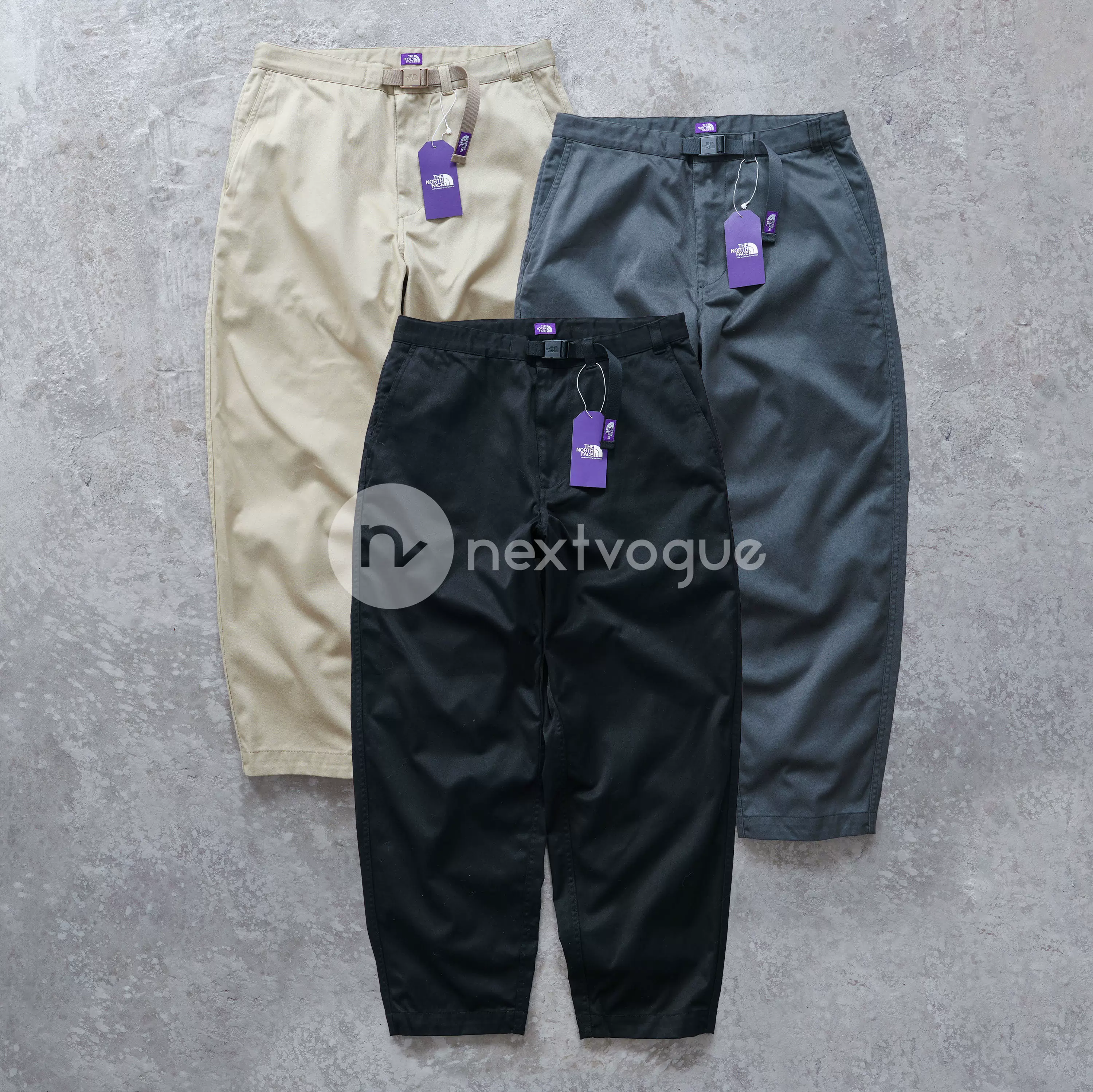 NextVogue】TNF紫标CHINO WIDE TAPERED PANTS宽松休闲裤5352N-Taobao