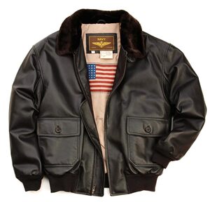 Genuine leather jacket navy flying leather jacket men's World War II classic G1 lapel motorcycle casual jacket short
