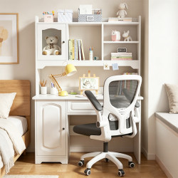 Study Desk 2026 New Model Desk with Bookshelf Integrated Computer Desk Bedroom Student Home Desktop Table Simple Room Furniture