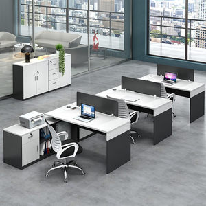 
Beijing office desk and chair combination staff computer desk financial single staff 4/6 person screen partition card space