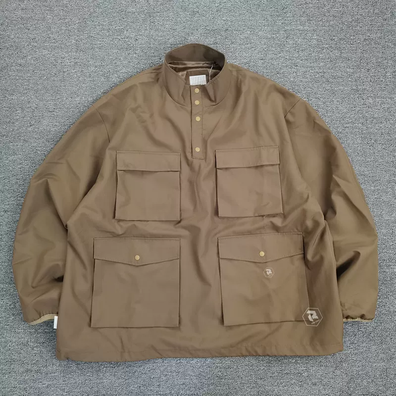 飘渺现货S.F.C. SFC PULLOVER JACKET口袋立领宽松套头夹克男22AW-Taobao