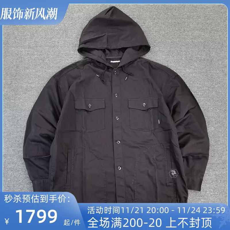 飘渺现货NEIGHBORHOOD HOODED C-SHIRT LS 连帽衬衫休闲外套21AW-Taobao