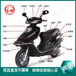 Huari Jiu Longshen Longbiao Taiqian Guanghuan Zhongsha Scooter Plastic Parts, Large Princess Motorcycle Shell, Painted Parts