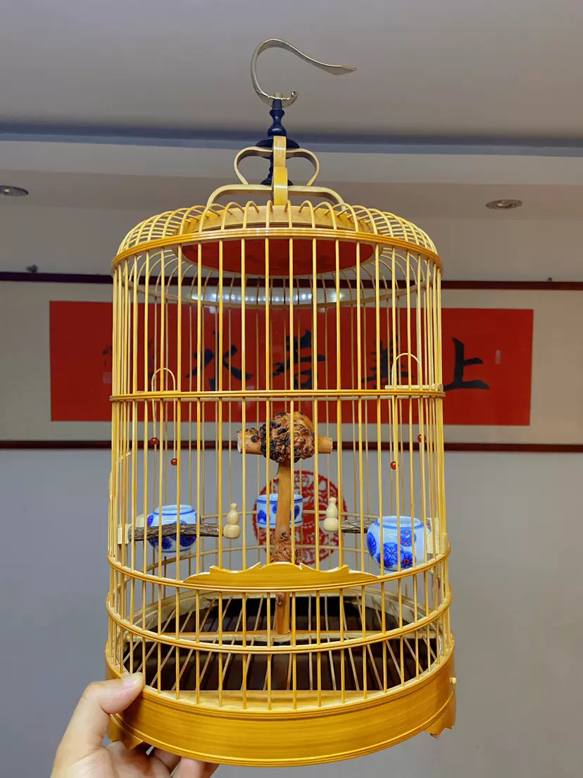 雲雀長籠 川竹料百灵云雀鸟笼，叫天子窝仁，百灵云雀窝雏角百灵黑百灵鸟笼