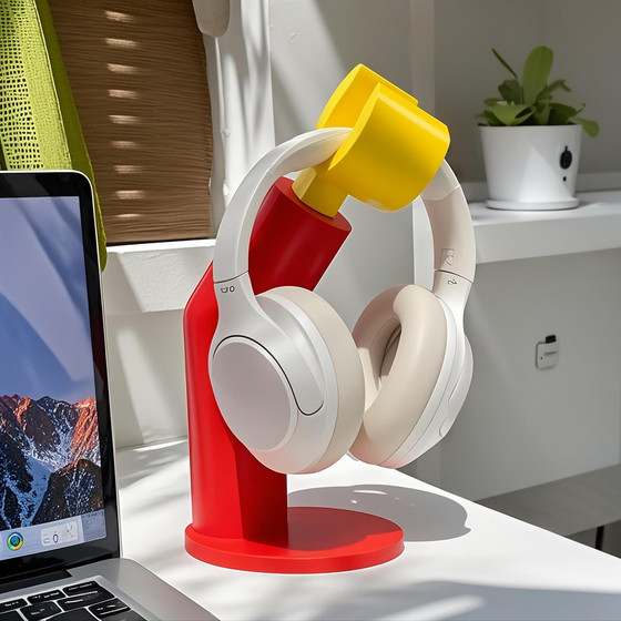 
Creative headphone stand ornaments computer headphone hanger headset headphone rack desktop rack accessories decoration