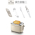 Beige all-steel package inside and outside: [dust cover + grill + butter knife + bread tongs] 