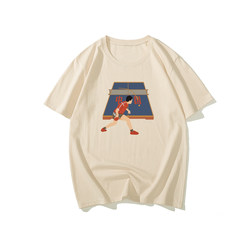 That Three Pure Cotton National Trend Half-Sleeve Mom's Choice Series Unisex Short-Sleeve College Cultural T-Shirt Chinese Table Tennis