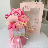 Sanrio, мультяшная детская кукла на день Святого Валентина, букет, подарок на день рождения