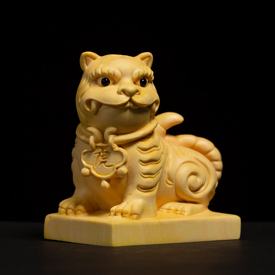 ツゲの木の彫刻の装飾品