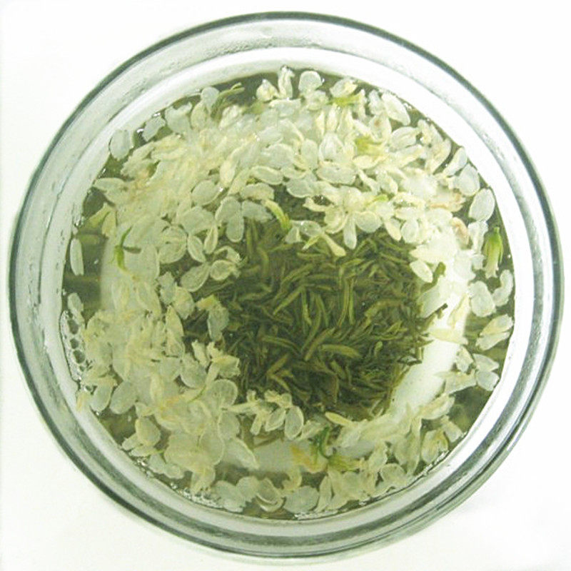 产品特色这款名为旭雅飘雪的高端御品茉莉花茶,采自明前的蒙山茶独芽