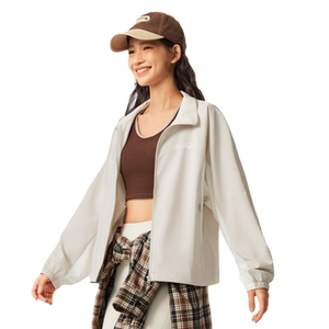 
LI-NING Li Ning genuine women's sports casual simple windproof fitness jacket top coat AFDV694