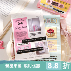 Beautiful Vending Machine Postcard Ins Magazine Korean English Character Birthday Decoration Wall Sticker Diy Handbook Greeting Card