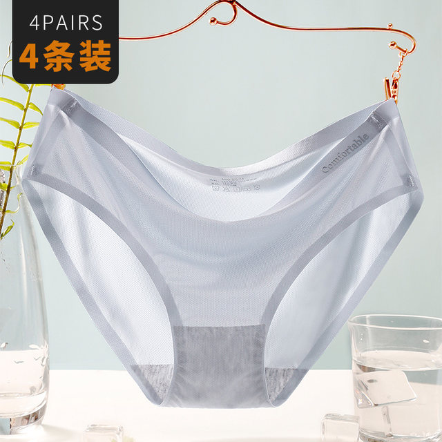 Slips Women Breathable Sexy Translucent Thin Ice Silk Striped Easy To Take Off