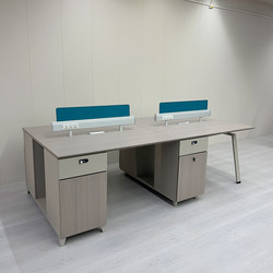 Staff Desks, Employee Workstations, Screen Partitions, Four-Person Cubicles, Office Furniture, Desk and Chair Combinations