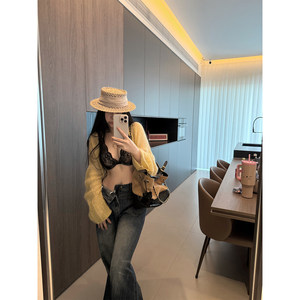 
[Fragrance Lover] MISS CHANGE/mohair wool is gentle and versatile, slimming, fragrant and soft sweater cardigan