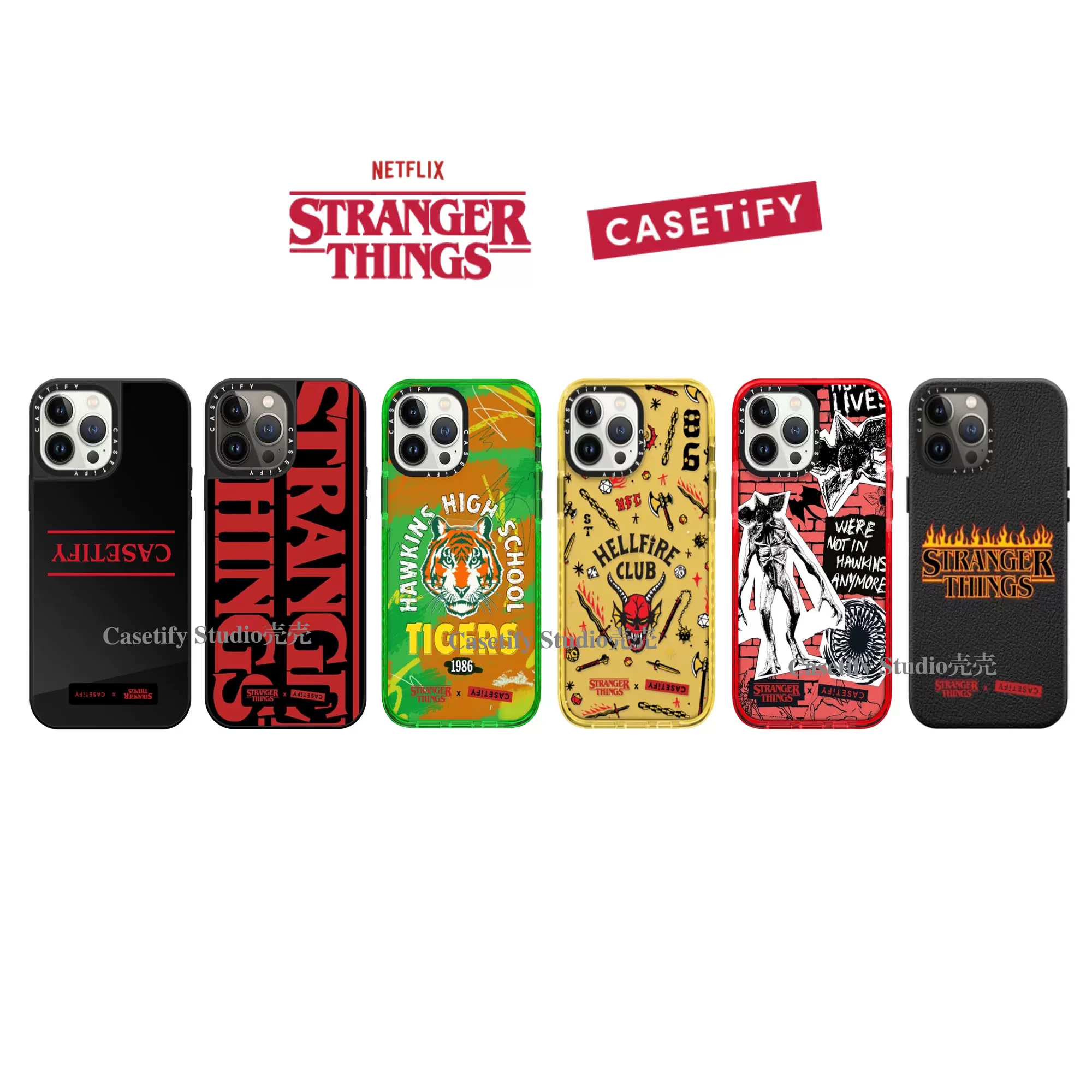 怪奇物語Stranger Things Casetify手機保護殼適用iPhone14/Pro/Max-Taobao