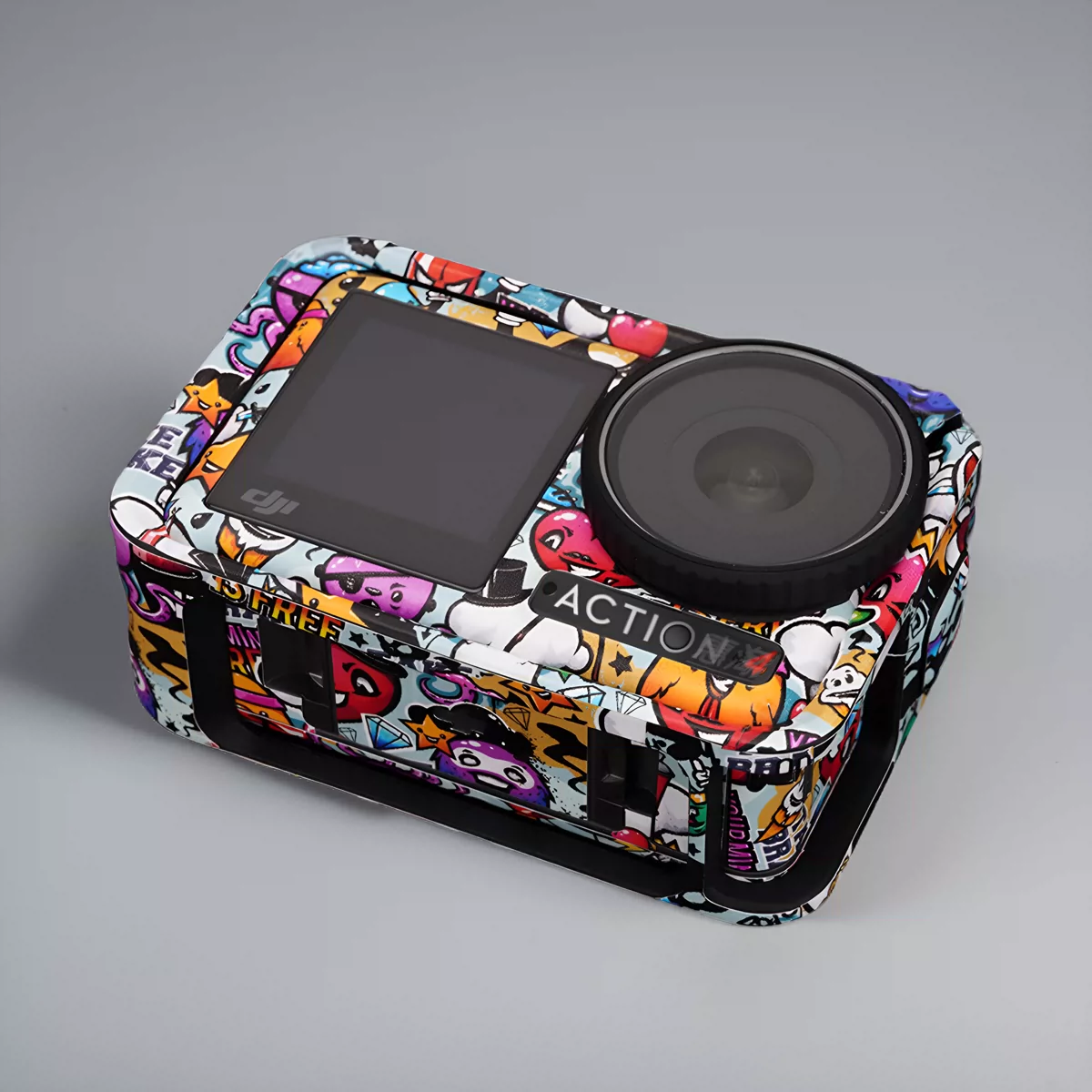 美本堂适用大疆的action4 贴纸相机贴膜dji action 4保护膜机身帖