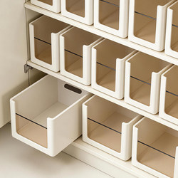 Youqin Cabinet Storage Box Right-Angle Kitchen Drawer Snack Desktop Miscellaneous Rectangular Plastic Organizer Storage Basket