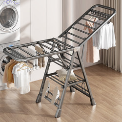 Youqin Foldable Clothes Drying Rack, Floor-Standing, for Home Use on the Balcony, Indoor Simple Clothes Rack, Multifunctional Quilt Drying Tool