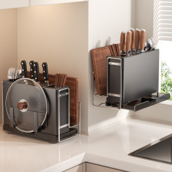 Youqin Knife Holder Storage Rack Kitchen Multifunctional 2026 New Model Cutting Board Knife Chopsticks Cutting Board Integrated Knife Storage Rack