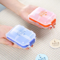 Japanese Imported Yamada Three-Section Foldable 8-Compartment Portable Small Medicine Box Travel Medicine Case Multi-Compartment Upgrade