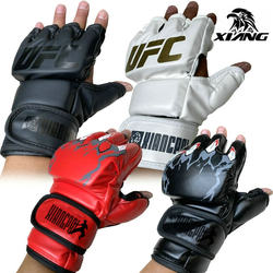 Guangzhou Xiangpai Ufcmma Half-Finger Fighting Boxing Training Gloves Fingerless Adult and Children's Sanda Fighting Thick Gloves