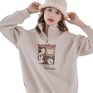 Disney girls' sweatshirts, children's spring and autumn clothes, big children's tops, Dumiaowu girls' fashionable sports jackets, children's clothing