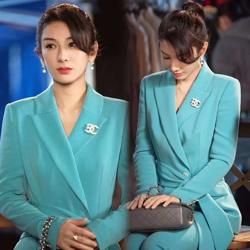 春秋白色西装套装裙高级感职业正装气质女神范长袖半身裙两件套女