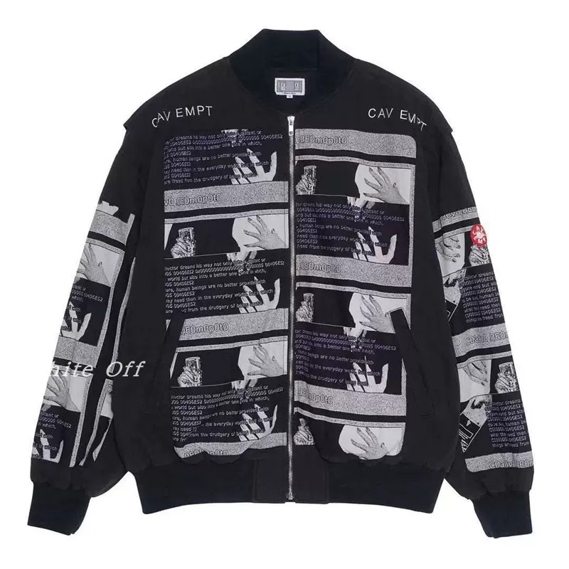 CAV EMPT C.E Cavempt DRUDGERY ZIP JACKET拉链鬼手男女夹克外套-Taobao