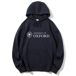 New Oxford University Pullover Hooded Fleece Sweatshirt Class Uniform Souvenir School Uniform Loose Casual