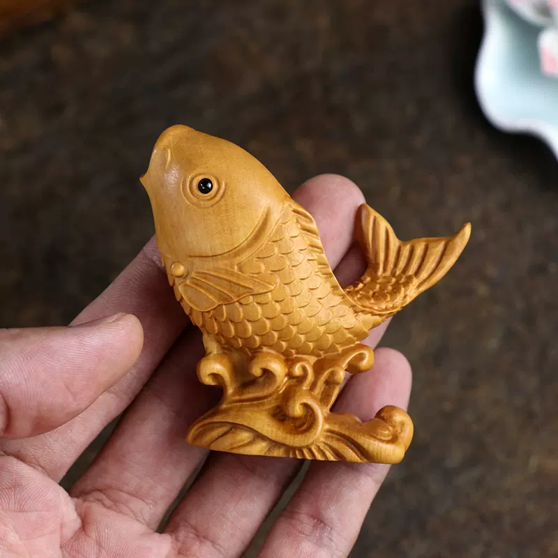 木製根付け　在銘 木製根付け在銘