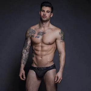 
C-IN2 men's underwear men's 3-pair pure cotton sexy low waist high-square briefs cotton sports underwear cin2