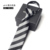 Zipper style [6cm tie] y610 black and white stripes 