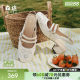 Senda Marie Jane Shoes Women's 2025 Summer New Shopping Mall Same Small Flavored Heel Sandals XLZ01BH5