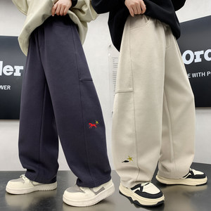 
Boys' spring trousers 2026 new medium and large children's spring and autumn sports boys' spring loose children's casual sweatpants