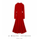 The queen of elegance! Women's heavyweight cashmere sweater, long skirt, knitted cashmere dress, thickened for winter