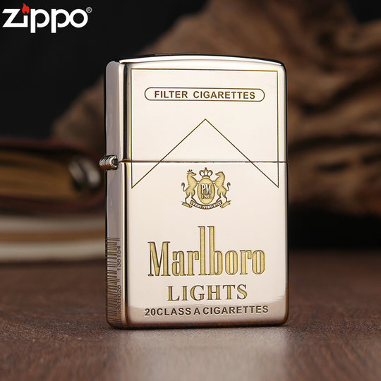 Customized Zippo Lighter with Marlboro Logo for Men