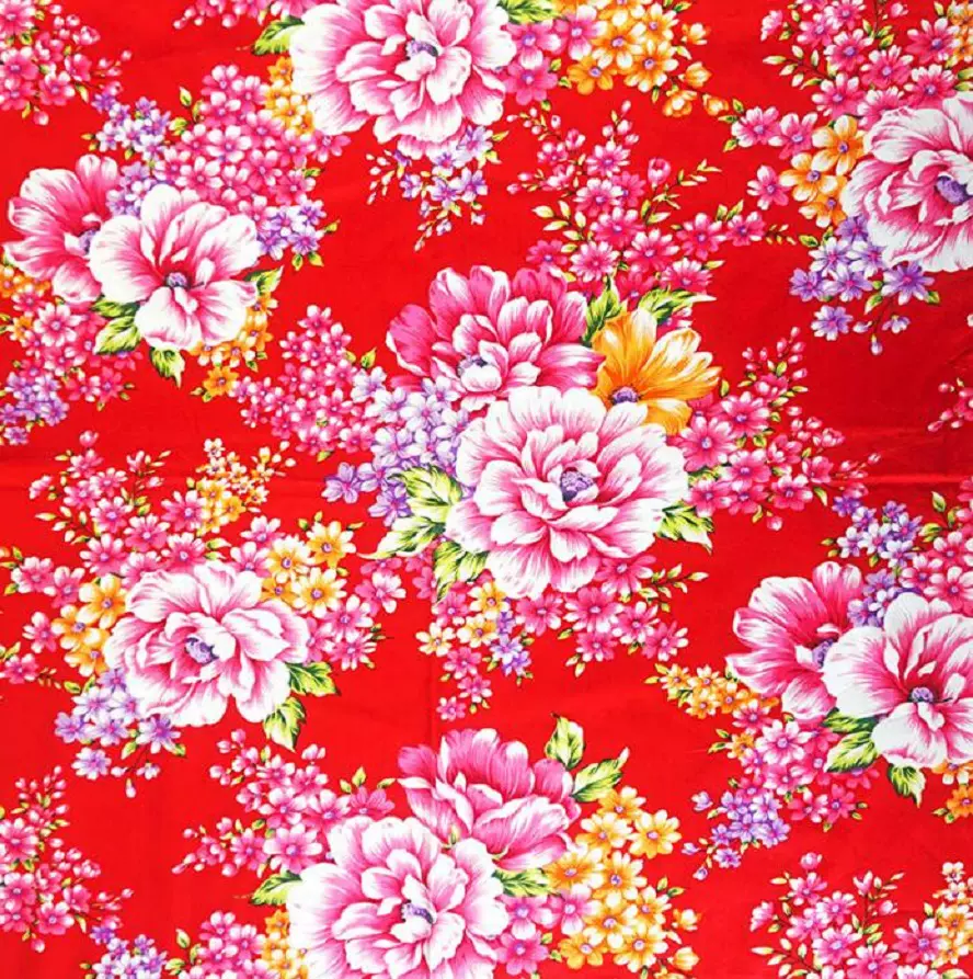 台湾传统客家花布纯棉床品布艺包装农家乐酒店景区布置装饰